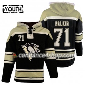 Adidas Maillot de Hockey Pittsburgh Penguins Evgeni Malkin 71 Musta Sawyer Chandails à capuchon - Enfant